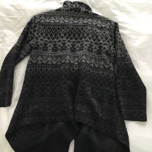 Cynthia Vincent print drape jacket/sweater